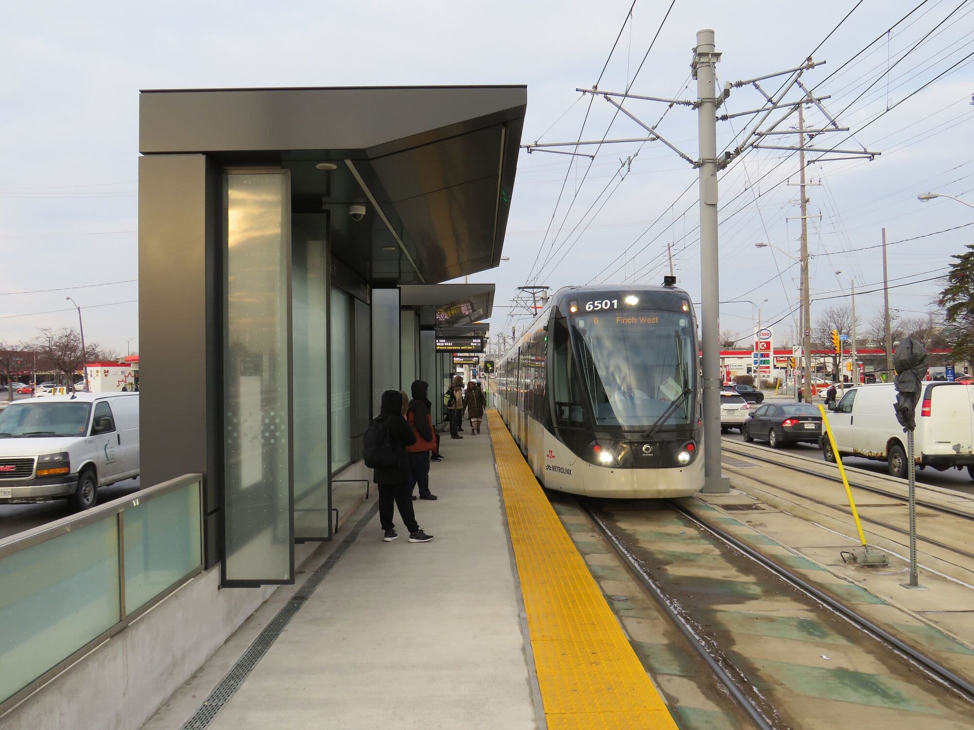 Line 6 Finch West LRT stop at Jane and Finch